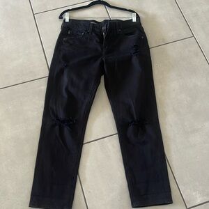 AG Ex Boyfriend Slim Slouchy Jeans 27R black